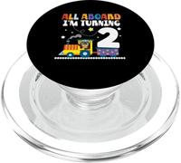 All Aboard Im Turning 2 2 Cumpleaños 2 años 2 años PopSockets PopGrip para MagSafe