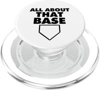 All About That Base Funny Baseball Home Plate PopSockets PopGrip para MagSafe