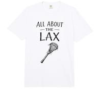 All About The LAX Lacrosse Player LAX Bro Juego Regalo Comfort Colors Adult Heavyweight T-Shirt
