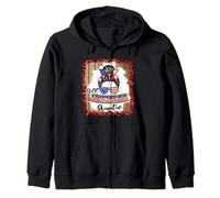 All American Auntie Patriotic Matching Family 4th of July Sudadera con Capucha