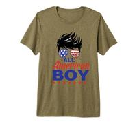 All American Boy 4th of July Boys Kids Sunglasses USA Flag Camiseta Premium