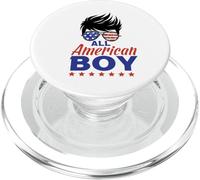 All American Boy 4th of July Boys Kids Sunglasses USA Flag PopSockets PopGrip para MagSafe