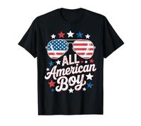All American Boy Patriotic USA Flag 4th of July Camiseta