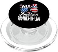 All American Brother In Law USA Flag Sunglasses 4th of July PopSockets PopGrip para MagSafe
