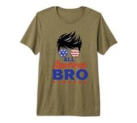 All American Brother Sunglasses USA Flag 4th of July Camiseta Premium
