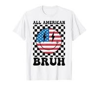 All American Bruh, 4 de julio, niños, adolescentes, niños, patrióticos, EE. UU. Camiseta