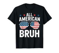 All American Bruh 4th Of July - Gafas de sol patrióticas para niños Camiseta