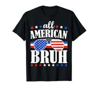 All American Bruh USA Día de la Independencia Patriótico 4 de julio Camiseta