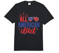 All American Dad 4th of July Daddy Sunglasses Family Comfort Colors Adult Heavyweight T-Shirt