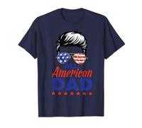 All American Dad Sunglasses USA Flag 4th of July Camiseta