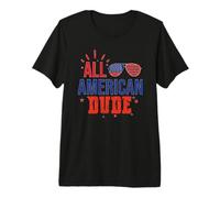 All American Dude 4th of July Boys Kids Sunglasses Family Camiseta Premium