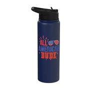 All American Dude 4th of July Boys Kids Sunglasses Family Stainless Steel Insulated Water Bottle