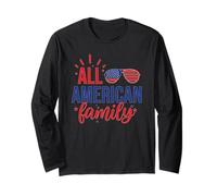 All American Family 4th of July Sunglasses Family Manga Larga