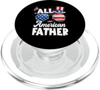 All American Father American Flag Sunglasses 4th of July PopSockets PopGrip para MagSafe