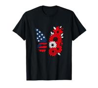 All American Flag USA Party Girl 4th of July Patriotic Women Camiseta