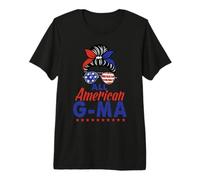 All American G-Ma Grandma Sunglasses USA Flag 4th of July Camiseta Premium