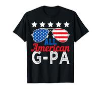 All American G-pa Happy 4th of July USA Flag Gafas de sol Camiseta