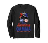 All American Gamma 4th of July Patriotic Sunglasses USA Flag Manga Larga