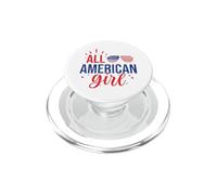All American Girl 4th of July Girls Kids Sunglasses Family PopSockets PopGrip para MagSafe