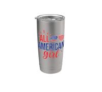All American Girl 4th of July Girls Kids Sunglasses Family Vaso térmico de acero inoxidable de doble pared