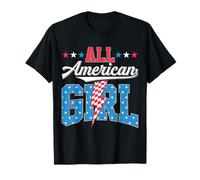 All American Girl Kids 4 de julio Familia a juego Camiseta
