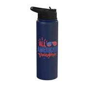 All American Grandma 4th of July Sunglasses Family Stainless Steel Insulated Water Bottle