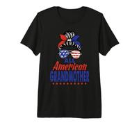 All American Grandmother Sunglasses USA Flag 4th of July Camiseta Premium