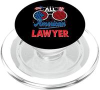 All American Lawyer American Flag Sunglasses 4th of July PopSockets PopGrip para MagSafe