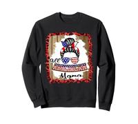 All American Mama Patriotic Matching Family 4th of July Sudadera