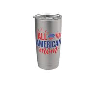 All American Mom 4th of July Moms Sunglasses Family Vaso térmico de acero inoxidable de doble pared
