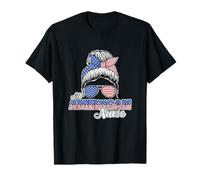 All American Nurse Girl 4 de julio Día de la Independencia Camiseta