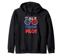 All American Pilot American Flag Sunglasses 4th of July Sudadera con Capucha