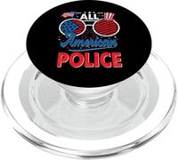 All American Police American Flag Sunglasses 4th of July PopSockets PopGrip para MagSafe