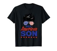 All American Son 4th of July Sunglasses USA Flag Camiseta