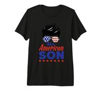 All American Son 4th of July Sunglasses USA Flag Camiseta Premium