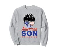 All American Son 4th of July Sunglasses USA Flag Sudadera