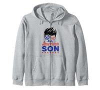 All American Son 4th of July Sunglasses USA Flag Sudadera con Capucha