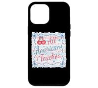 All American Teacher Cherry Stars Marco Carcasa para iPhone 12 Pro Max