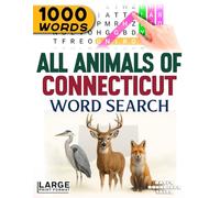 All Animals of Connecticut - Word Search: Large Print