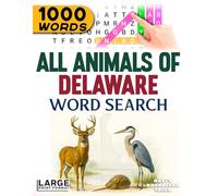 All Animals of Delaware - Word Search: Large Print