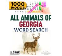 All Animals of Georgia - Word Search: Large Print