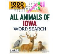 All Animals of Iowa - Word Search: Large Print