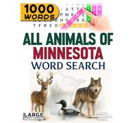 All Animals of Minnesota - Word Search: Large Print