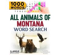 All Animals of Montana - Word Search: Large Print