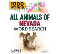 All Animals of Nevada - Word Search: Large Print