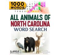 All Animals of North Carolina - Word Search: Large Print