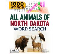 All Animals of North Dakota - Word Search: Large Print (All Animals of the 50 States)