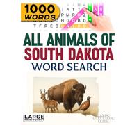 All Animals of South Dakota - Word Search: Large Print