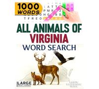 All Animals of Virginia - Word Search: Large Print (All Animals of the 50 States)