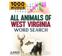 All Animals of West Virginia - Word Search: Large Print